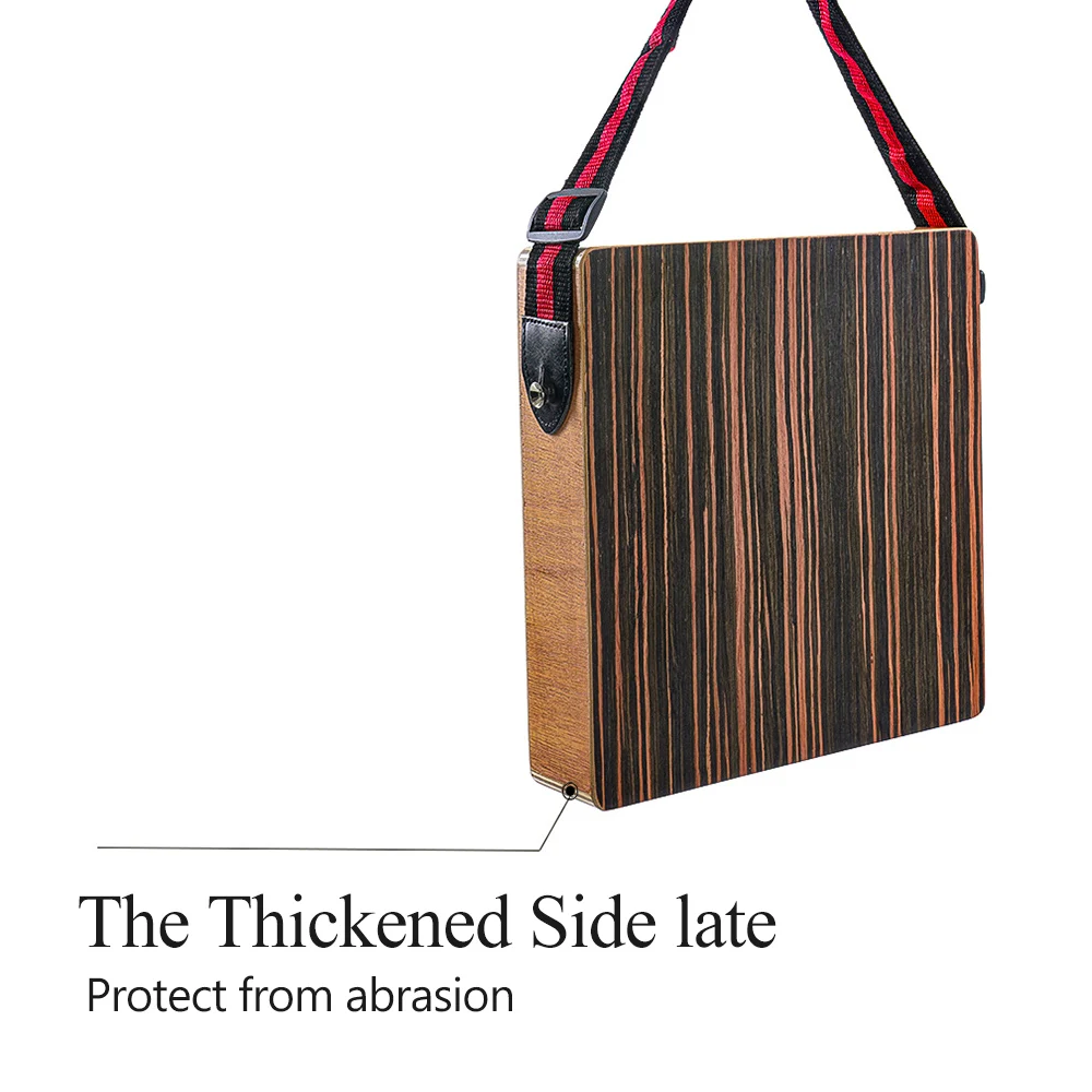 Cajon Boxdrum Travel Drum Accompaniment Music Percussion Instrument Solid Wood Portable with Strap | Спорт и развлечения