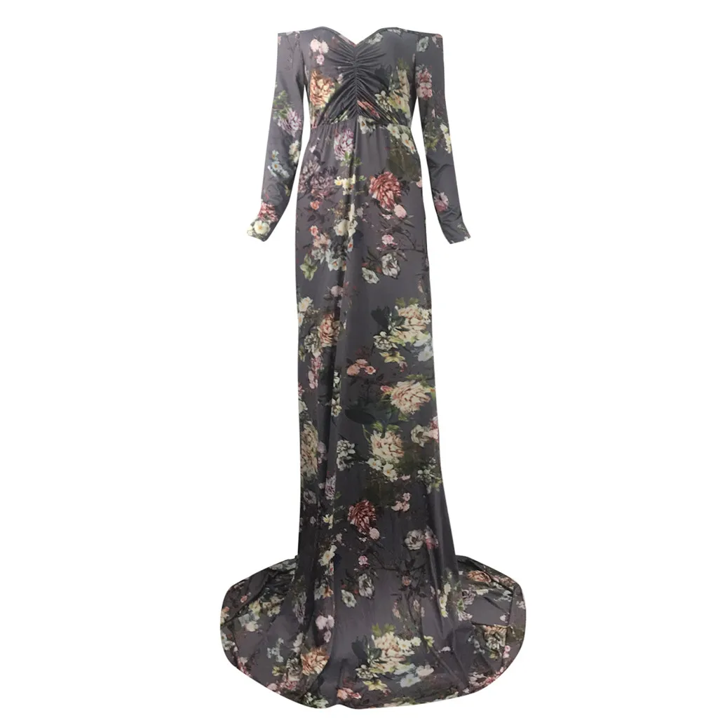 Платья для беременных фотосессии реквизит фотосъемки платье с цветочным принтом