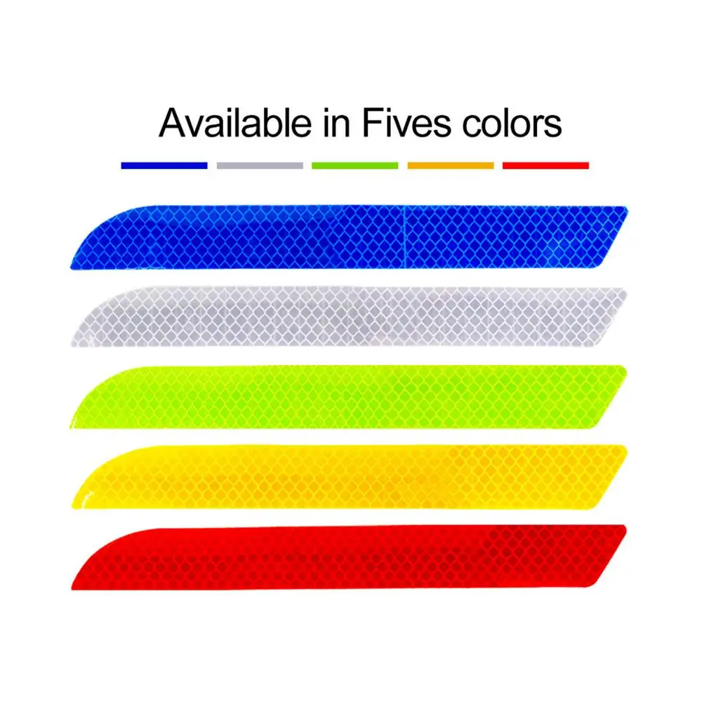 2 шт. Универсальный Автомобильный задний бампер светящаяся наклейка на хвост