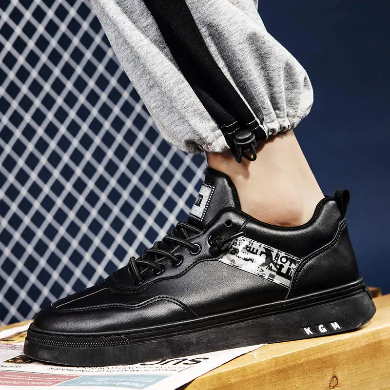 

Leather Krasaovki Man Sneaker High-Heeled Men Shoes 2021 Summer Ladies Men's White Sports Shoes Zapatills Tennis Non-Casual Wit