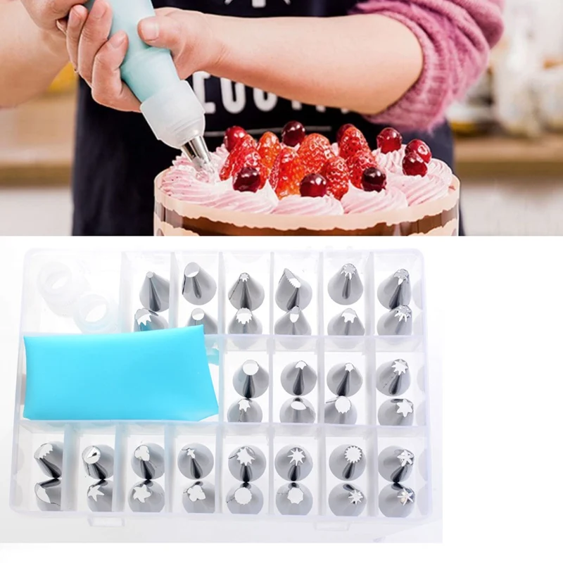 

A Confectionery Nozzles Cream Nozzles Reusable Pastry Bag 36pcs/set Nozzles For Confectionery Bag Cake Icing Decorating Tools