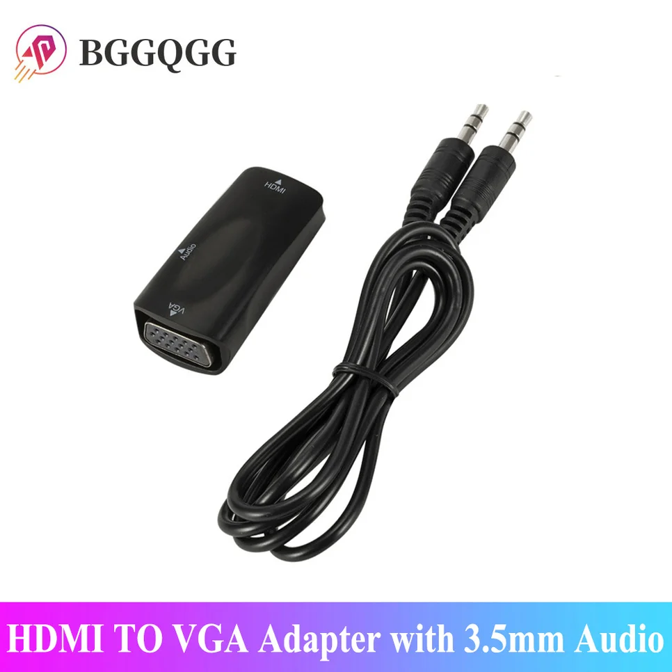 Адаптер hdmi-vga с позолоченным разъемом 1080 мм |