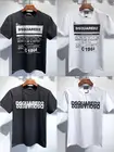 Dsquared2 Модная хлопковая футболка унисекс с коротким рукавом и круглым вырезом