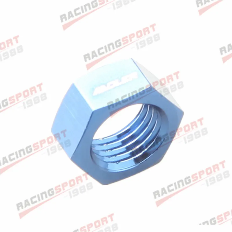 

New AN3 3AN AN-3 Aluminum Alloy Nut Bulkhead Fitting Adapter Blue