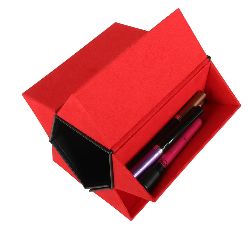 

Glasses Case Cover 5Pairs of Sunglasses PU Leather Holder Case Eyeglasses Solid Storage Magnet Switch PU Bag Travel Storage