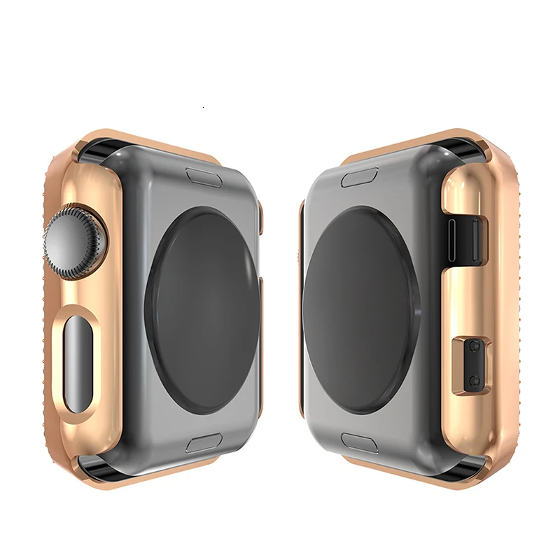 Алмазный чехол для apple watch Series 5 44 мм 40 мм iWatch 4 защитная крышка экрана PC Watch Case для apple watch 3 Case 38 мм 42 мм