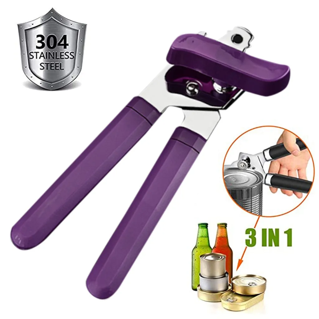 Многофункциональный портативный консервный нож 1 шт. нержавеющая сталь шнековый