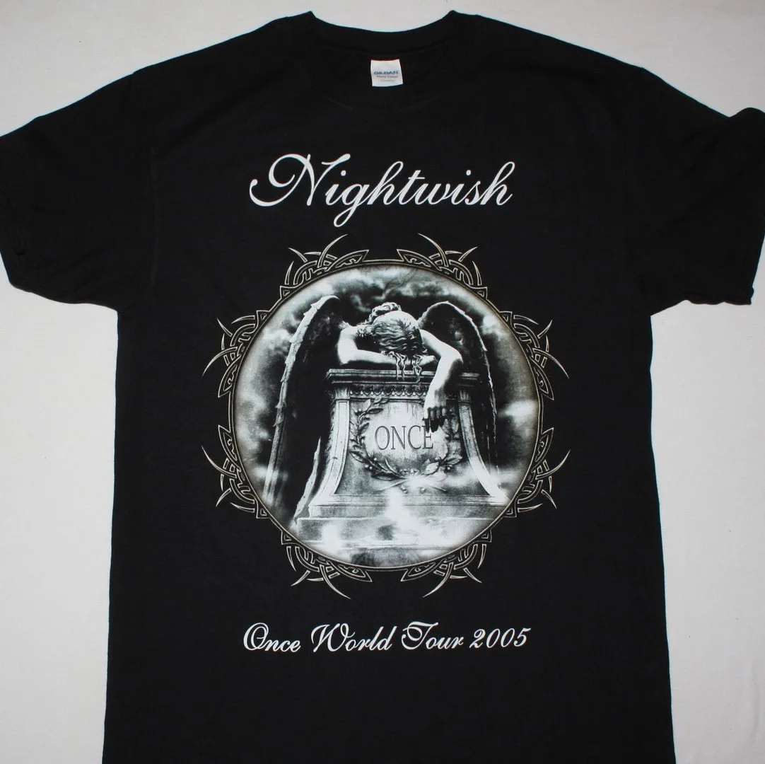 Nightwish Once Тур Черная футболка для обольщения Tarja Turunen Xandria Epica 2018 мода короткий