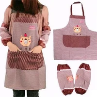 anti oil coffee shop chef tools waist bib with cuff apron baking accessories household cleaning tools kitchen supplies