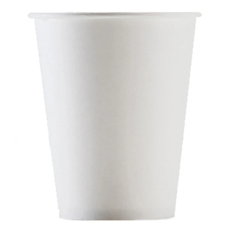 50/100pcs/Pack 250ml Pure White Paper Cups Disposable Coffee Tea Milk Cup Drinking Accessories Party Supplies | Дом и сад