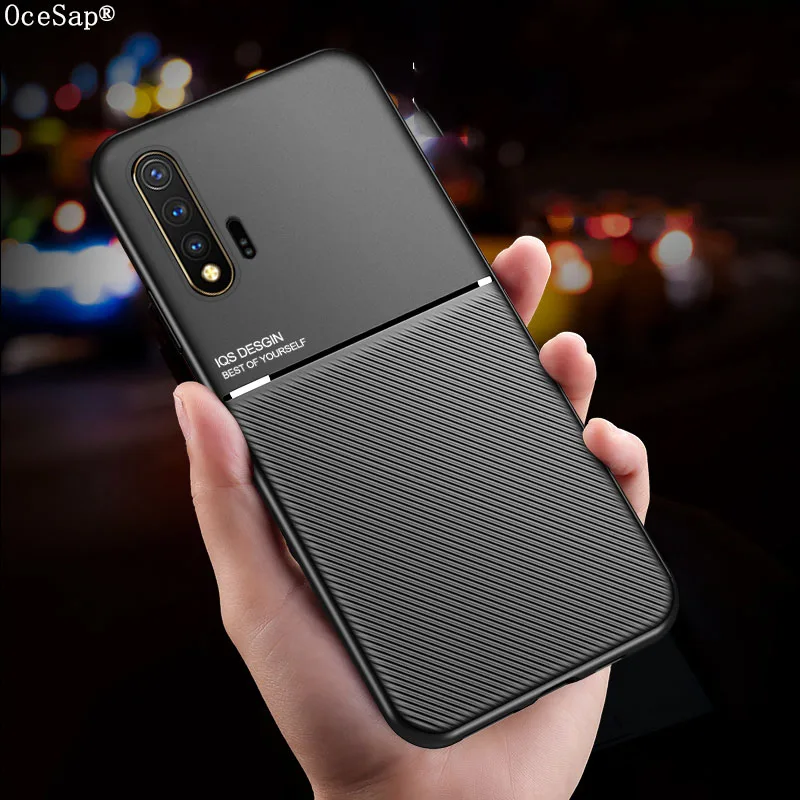 OceSap чехол для huawei Nova 6 Чехол автомобиля Magetic Twill ультра тонкий мягкий 6SE 5 5i Pro 4 3 3E