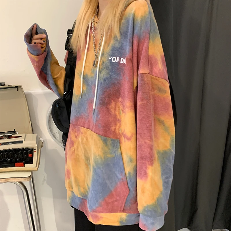 Женская толстовка с капюшоном Повседневная Толстовка в стиле Харадзюку большие