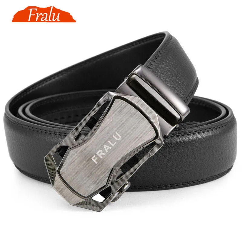 Ремень FRALU мужской из натуральной кожи люксовый дизайнерский белый пояс с