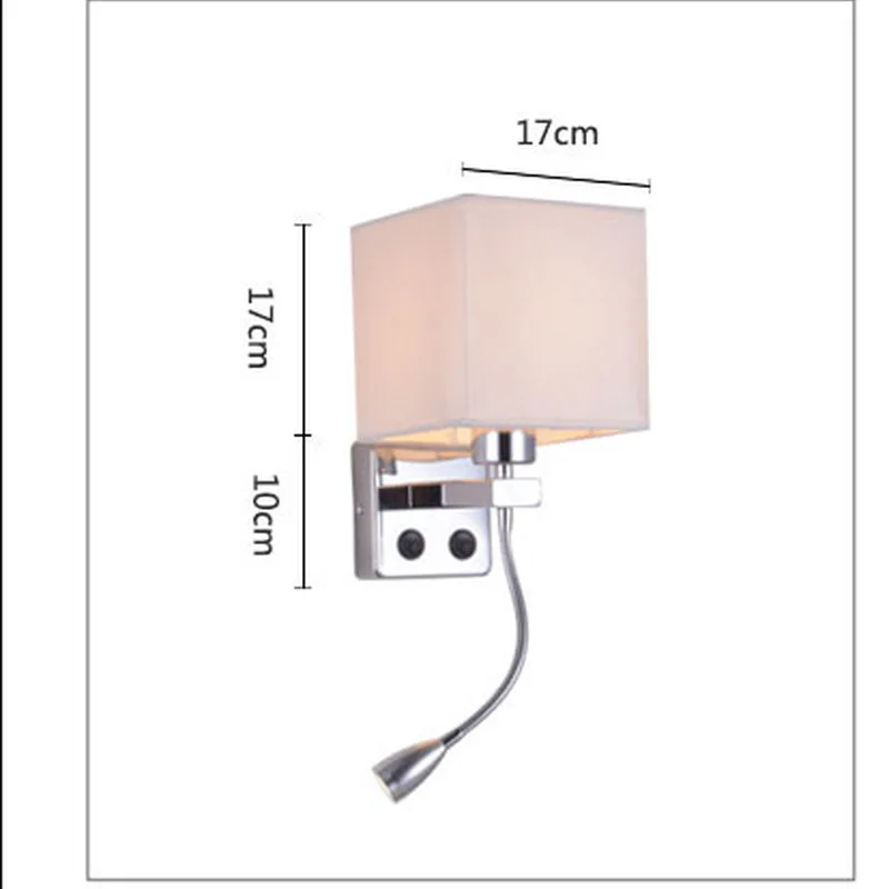 Светодиодный Ночной Настенный светильник с выключателем и гибкие светодиодные