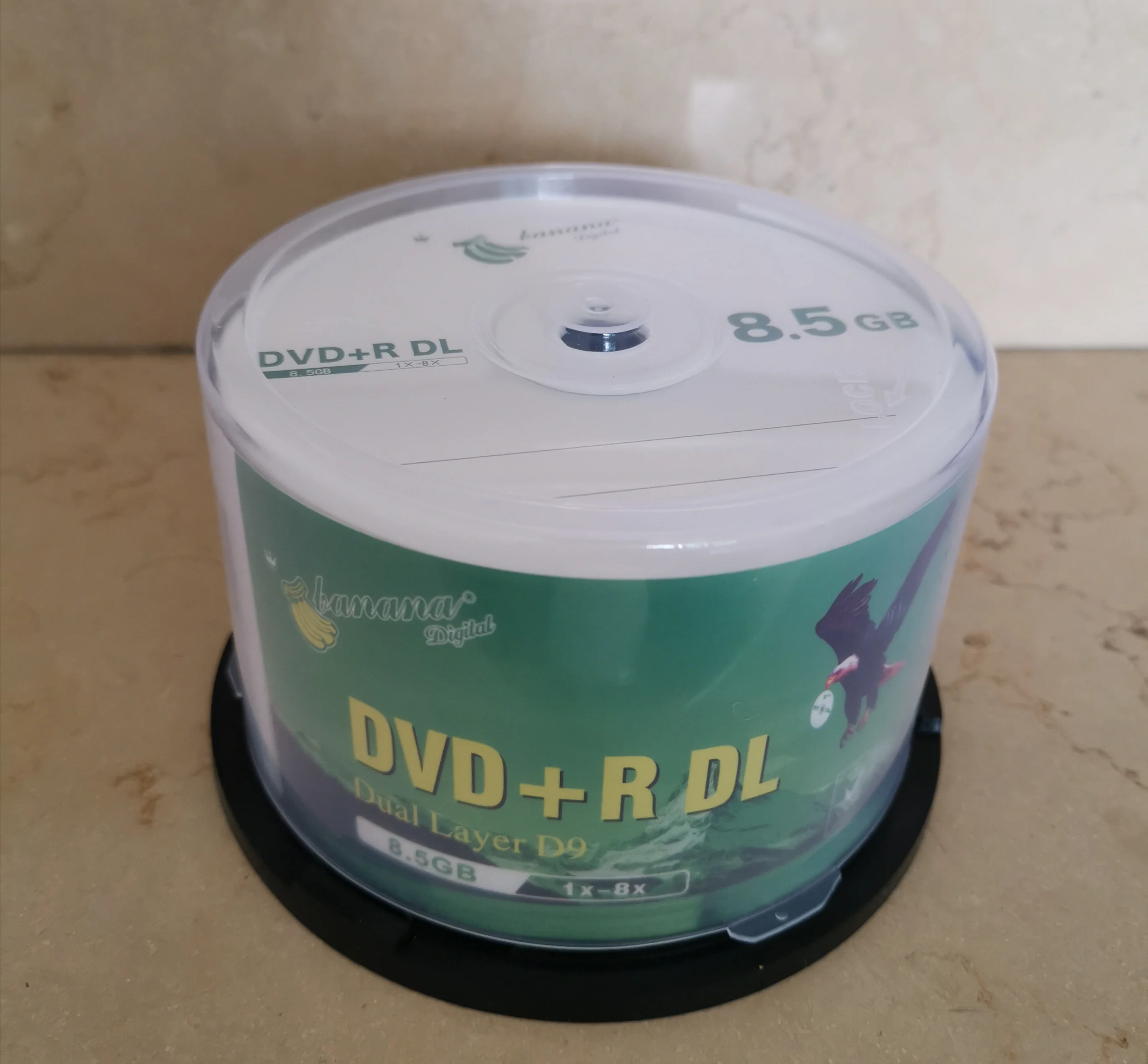 DVD + R DL 8, 5 GB dual layer D9 8X 240min 10 ./