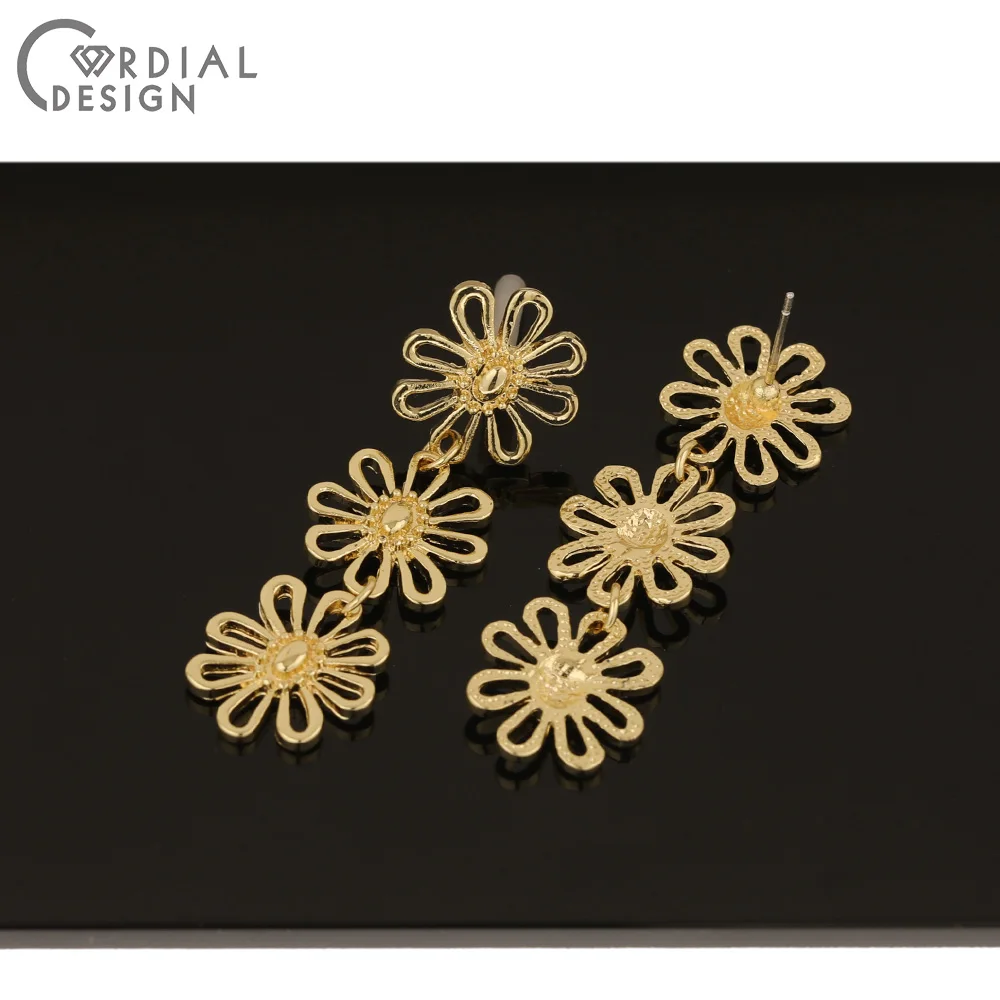 

Cordial Design 30Pcs 15*51MM Earrings Accessories/Hand Made/Flower Shape/DIY Making/Earrings Stud/Jewelry Findings & Components