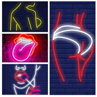custom neon sign sexy lady led neon sign female led neon pub decor light for home room decor bar party decoration
