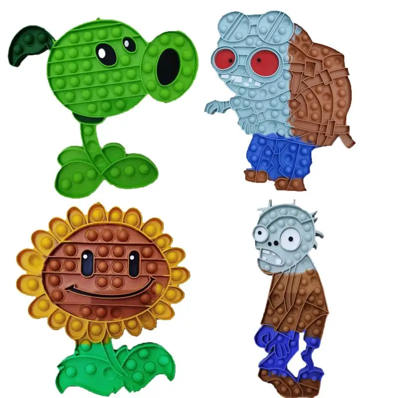 

31 см фиджет-игрушки поп it подсолнухи зомби Сквиртл гобанг антистресс аниме для подарка игрушка