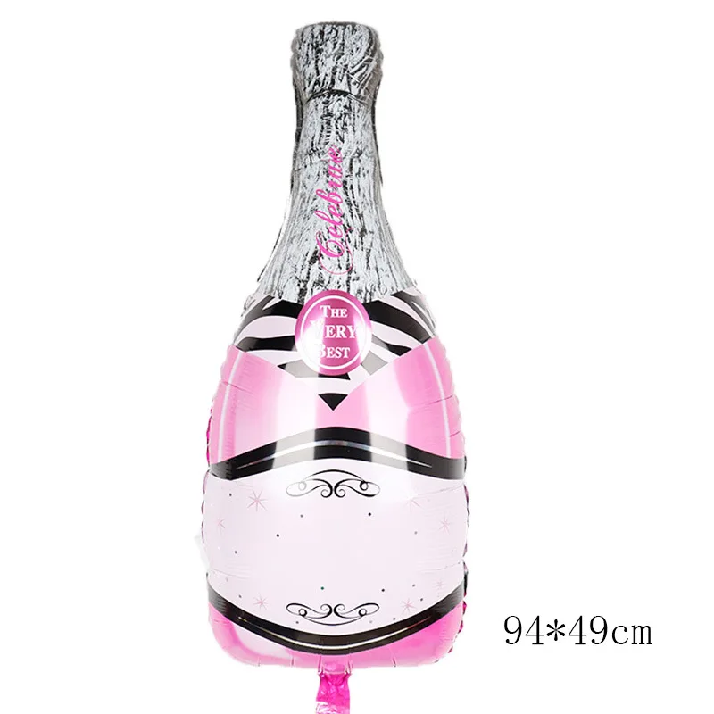 

New Champagne Bottle Aluminum Foil Balloon DIY Birthday Party Bachelorette Party Aluminum Foil Balloon Ballon Anniversaire.75z