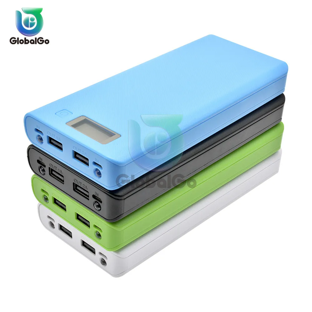 5 в двойной USB 8*18650 Блок питания аккумулятор мобильный телефон зарядное