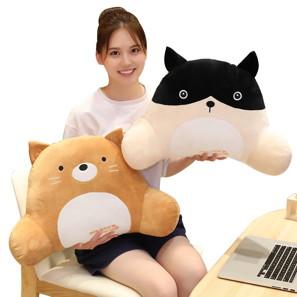 Милый динозавр кошка Спинка Кресла Подушка прикроватный диван большая подушка