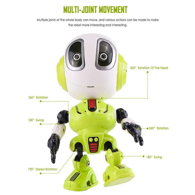 Умный говорящий робот со светодиодный светильник интеллектуальная запись