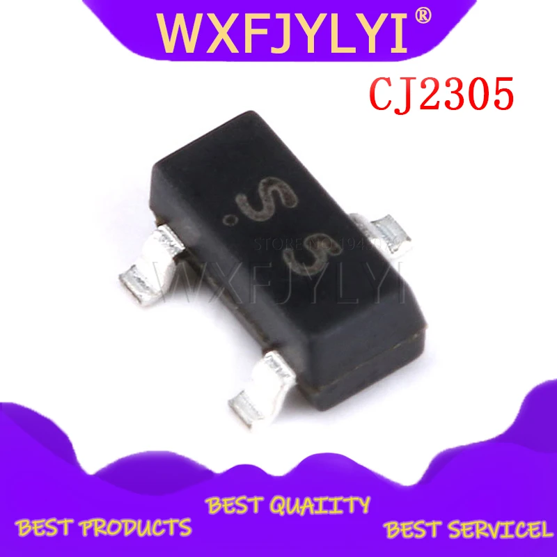 Оригинальный транзистор CJ SOT-23 CJ2305 S5 MOS чип полевой MOSFET 10 шт. | Электронные