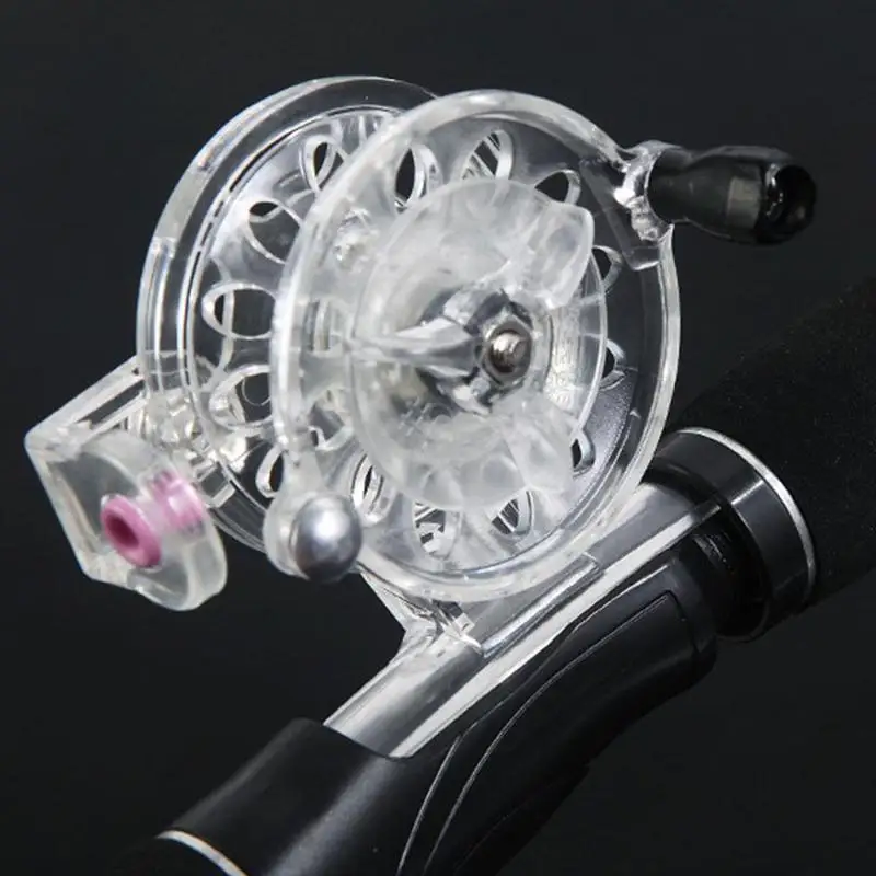 

Mini Transparent Plastic Raft Fishing Reel with Venting Ice Fishing Reel Right Hand Flywheel Pc Fishing Reel Fishing Reel