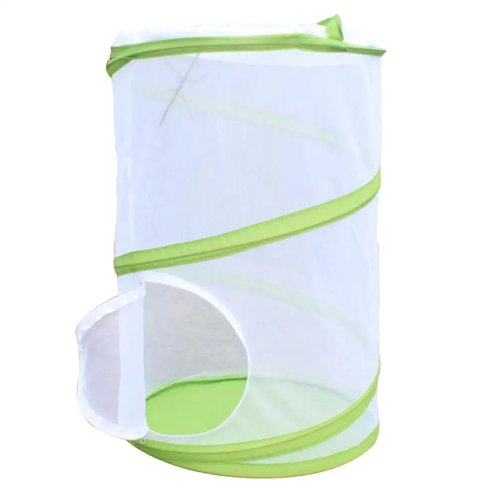 

Pop-Up Kids Extendable Butterfly Outdoor Sport 35*50cm Mesh Children'S Toys Insect Habitat Cage Camp Tool Green Cage