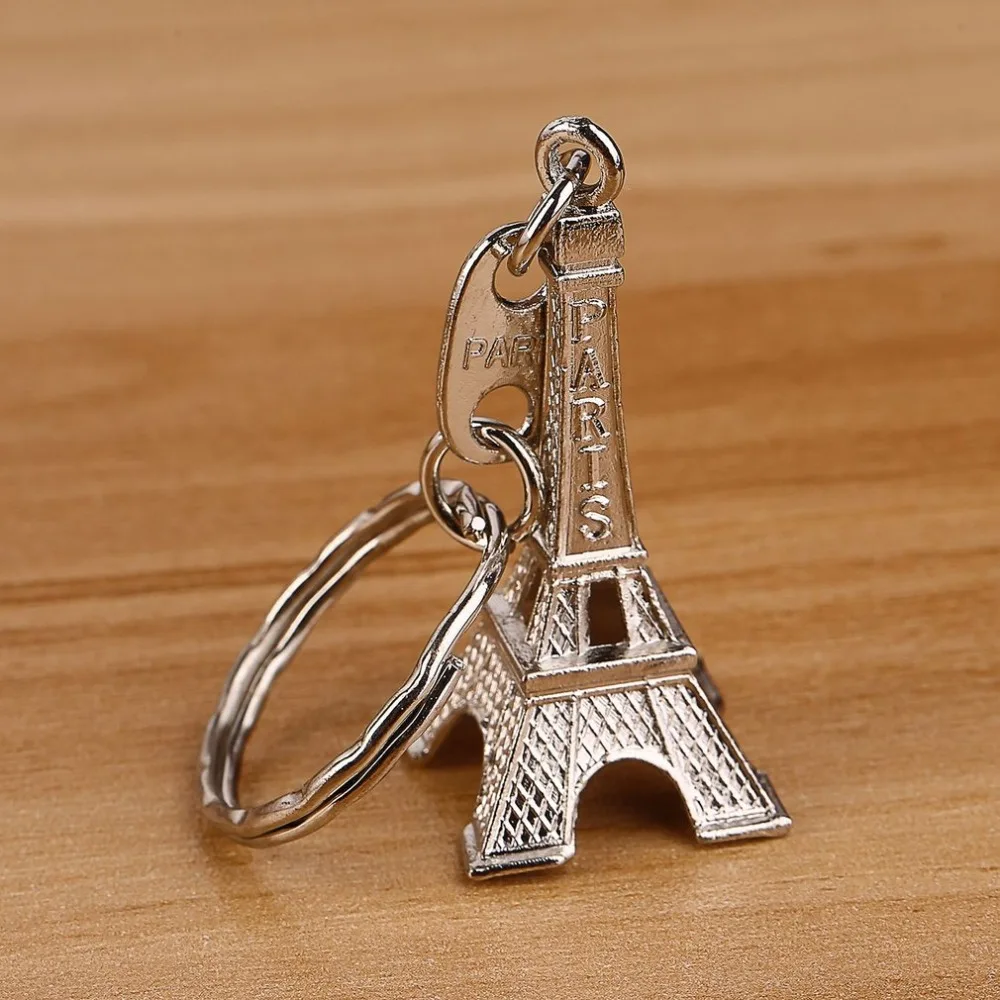 Брелок в стиле ретро модель Эйфелевой башни Парижа 1 шт. металлическое кольцо