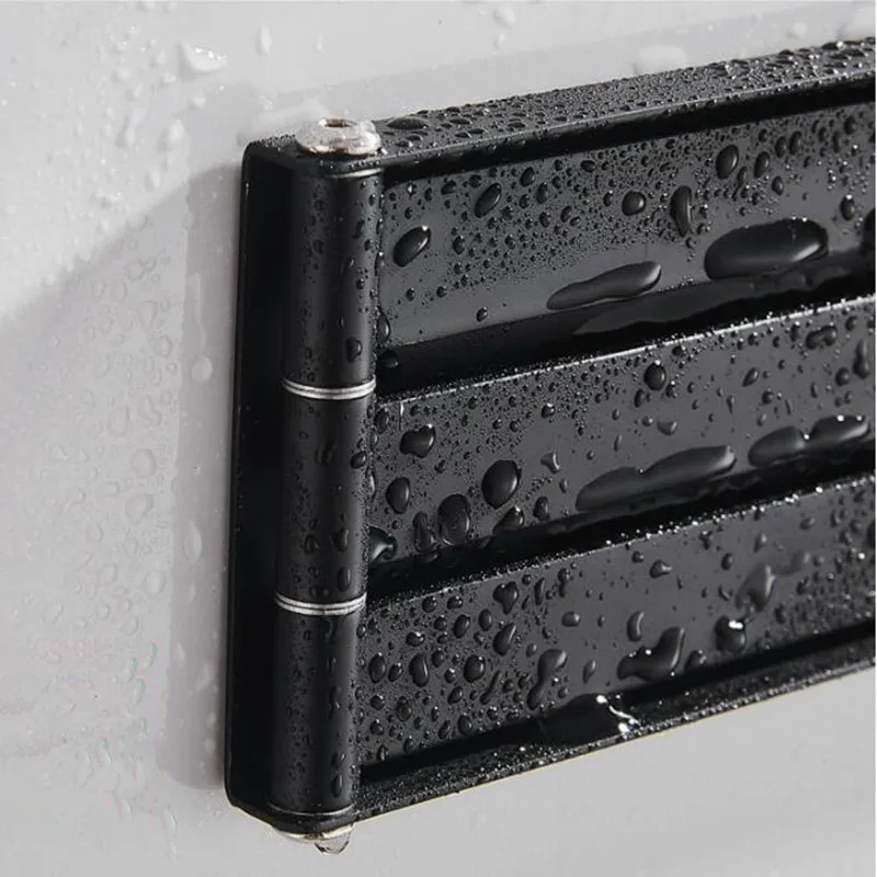 Складная вешалка для полотенец настенная алюминиевая полка мойки вращающаяся