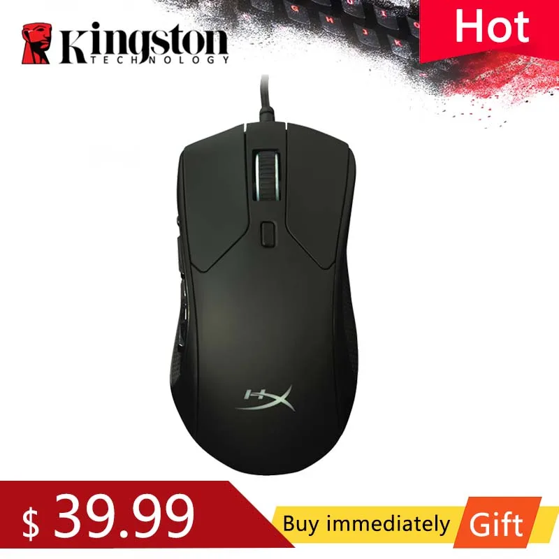 

Мышь игровая Проводная Kingston HyperX Pulsefire Raid RGB, до 16000 DPI