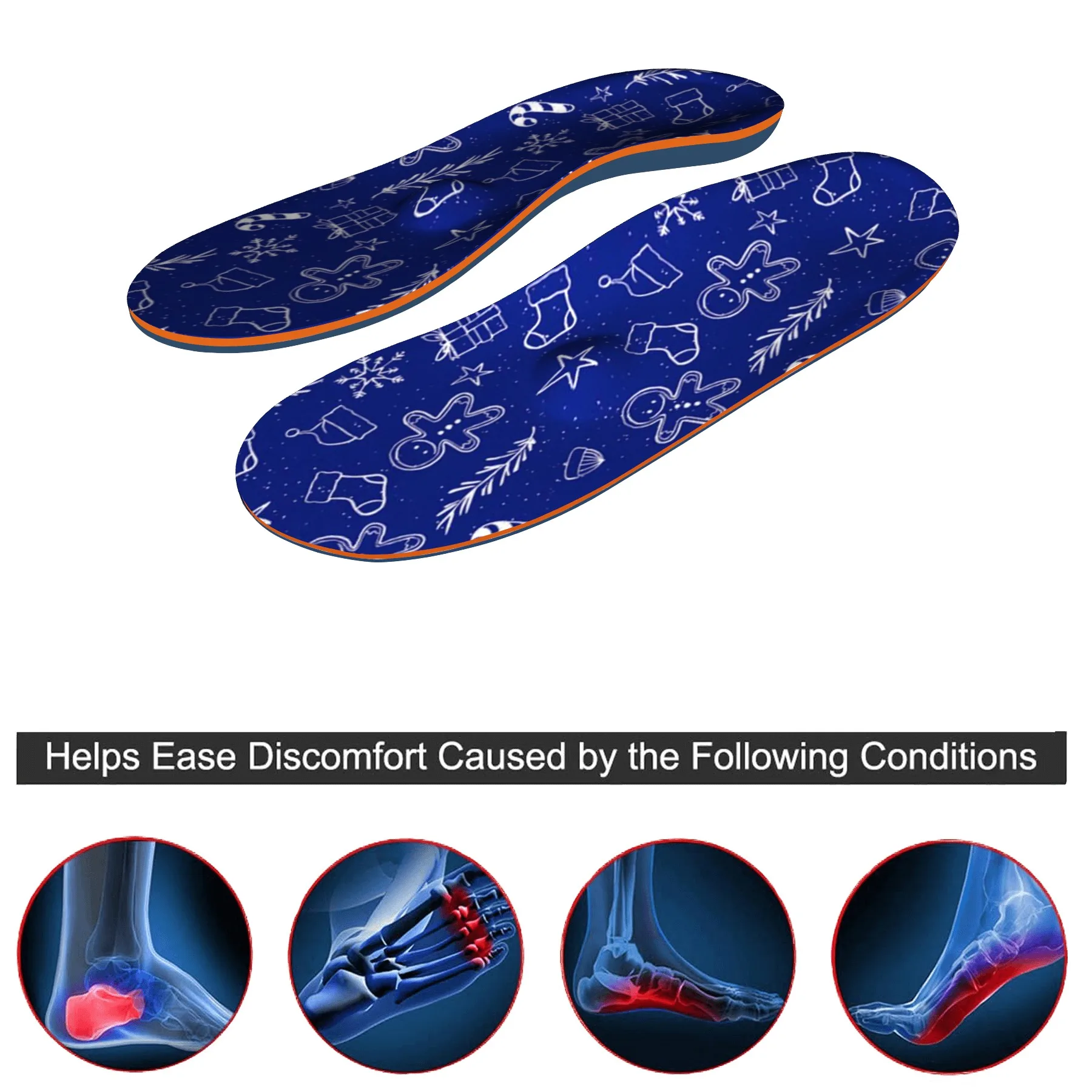 Flat Feet Orthopedic Template Plantar Fasciitis Arch Support Men Heel Pain Foot Insert Insoles Heated Sneakers Boots Cushion