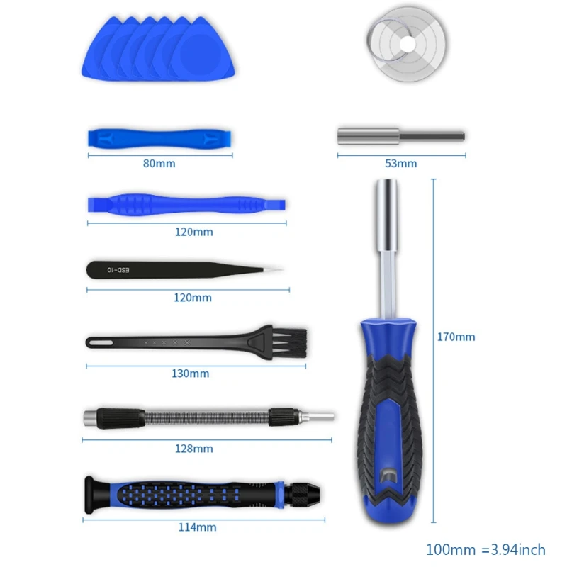 

170 In 1 Precision Screwdriver Set Magnetic Screw Driver Torx Hex Bits Portable Multitools PC Phone Repair Hand Tool Kit