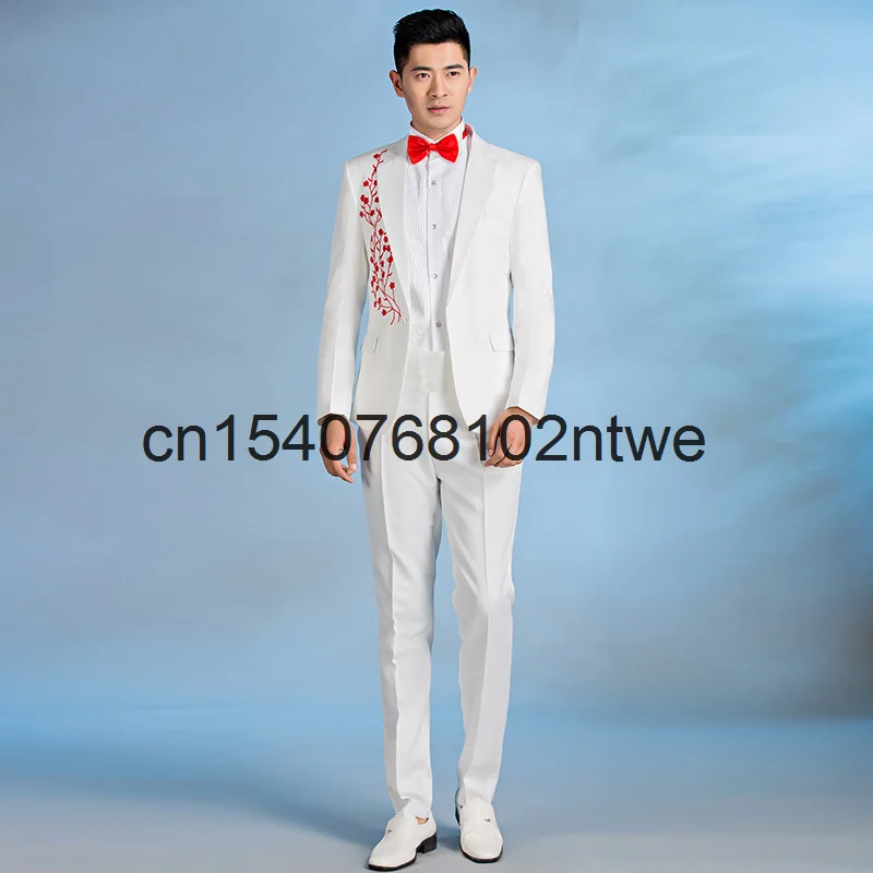 

Новинка, платье для сцены платье для взрослых мужчин костюм певец и ведущий сценический костюм хорового пения или ведущий Платье для сцены