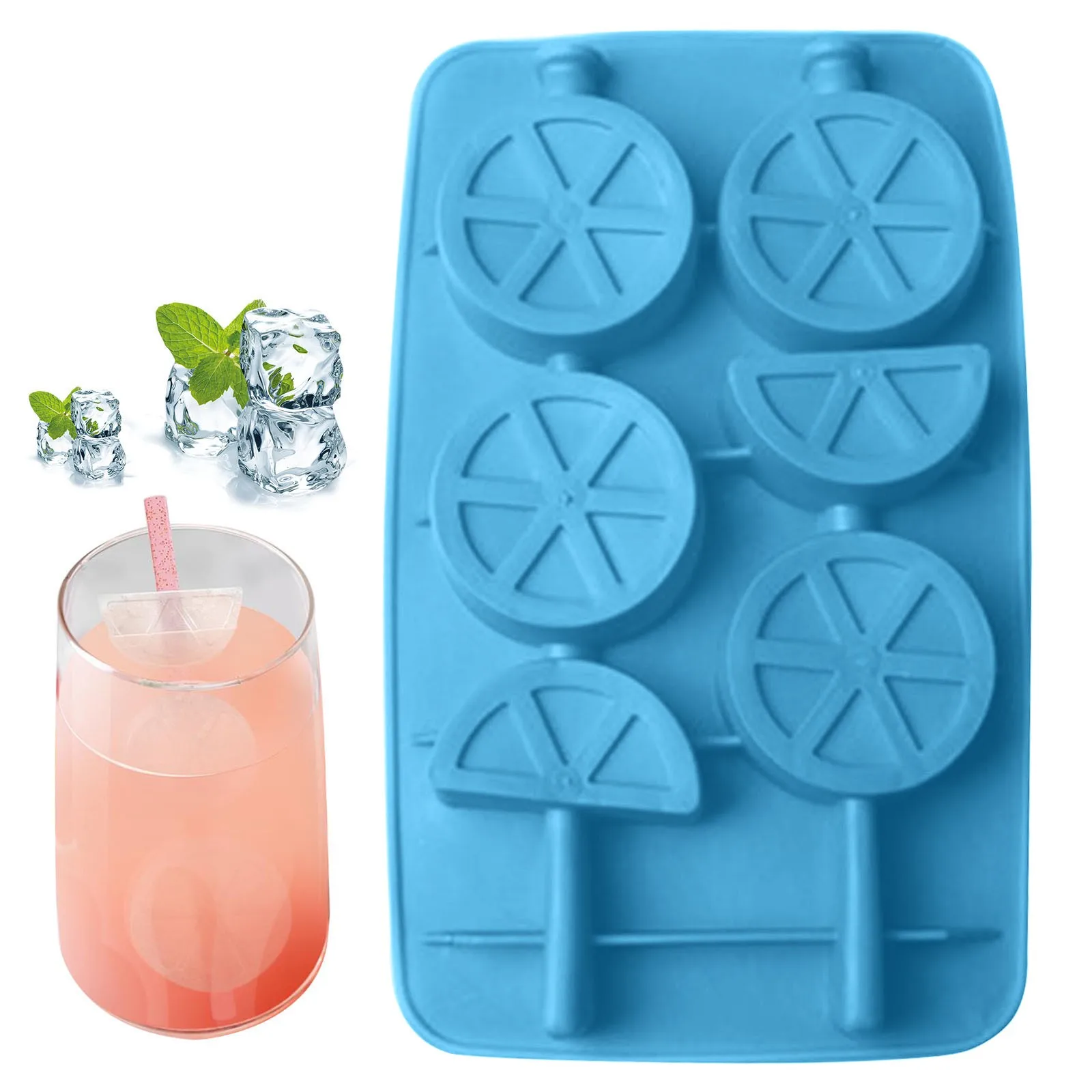 Лимон силиконовый ящик для льда лоток PP пресс форм творческая личность Форма