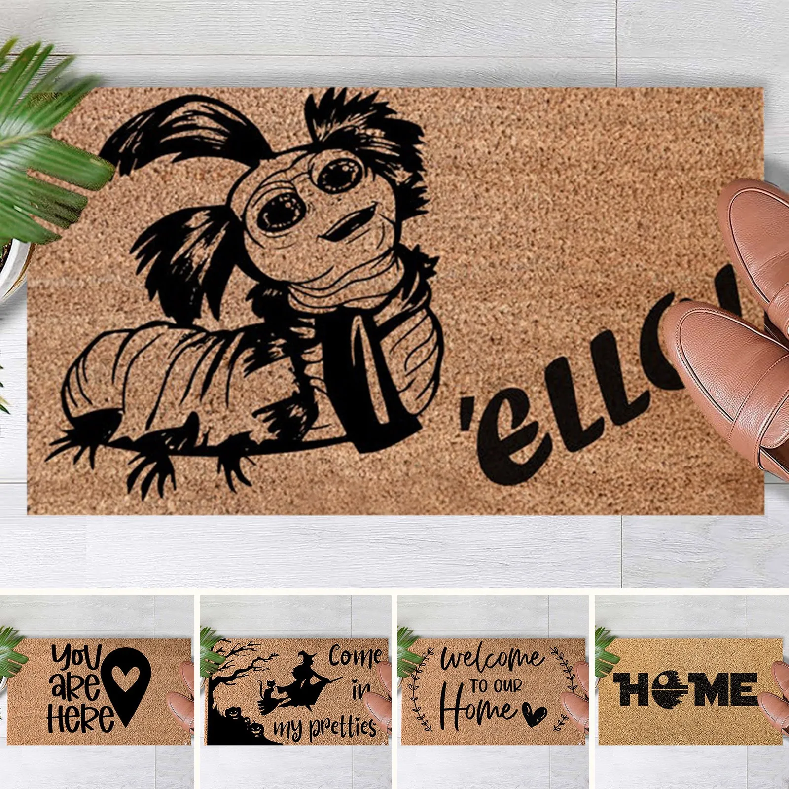 

40x60cm Entrance Welcome Doormat, Absorbent Floor Mat for Bathroom, Kitchen, Home, Letters, Non-slip for Living Room