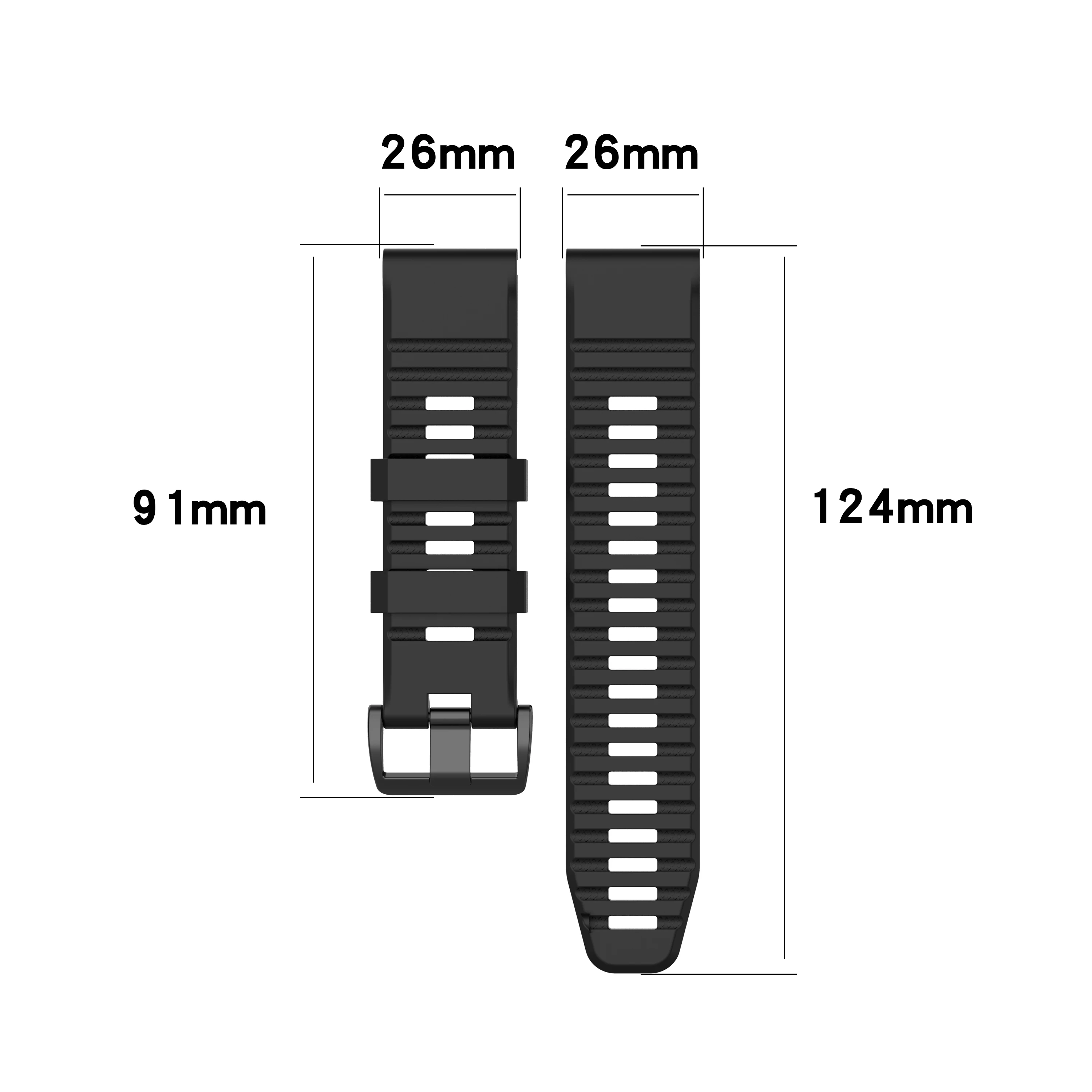Ремешок для смарт-часов Garmin Fenix 7 7X 5 6 5X 6X Pro Plus 3 HR быстросъемный Силиконовый