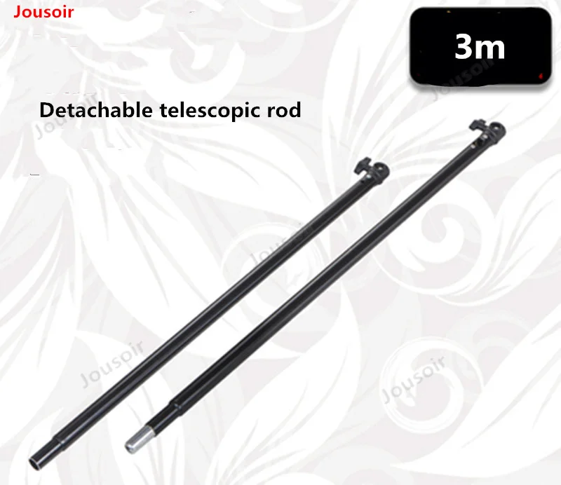 Съемная телескопическая штанга шириной 3 метра в раме с рамой из алюминиевого