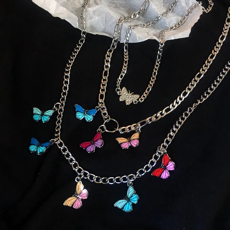 Женское колье чокер в стиле Харадзюку из нержавеющей стали панк хип хоп