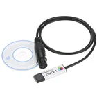 Кабель контроллера ссветильник Lixada, USB адаптер интерфейса DMX, светодиодный DMX512, контроллер освесветильник для компьютера, ПК, диммер