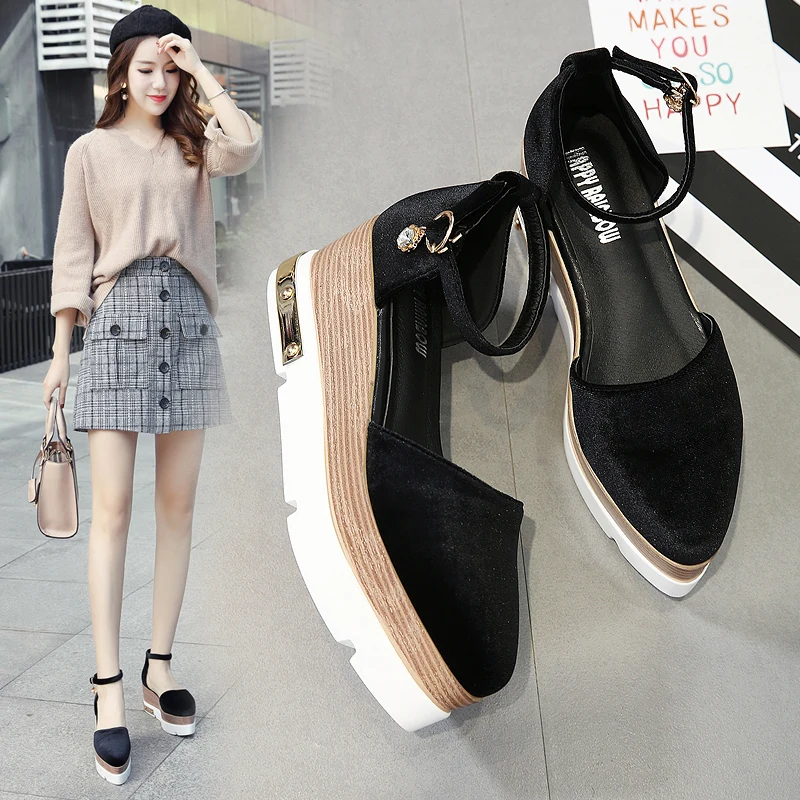 2019 г. Женские босоножки на высоком каблуке 6 5 см с ремешком лодыжке женская летняя