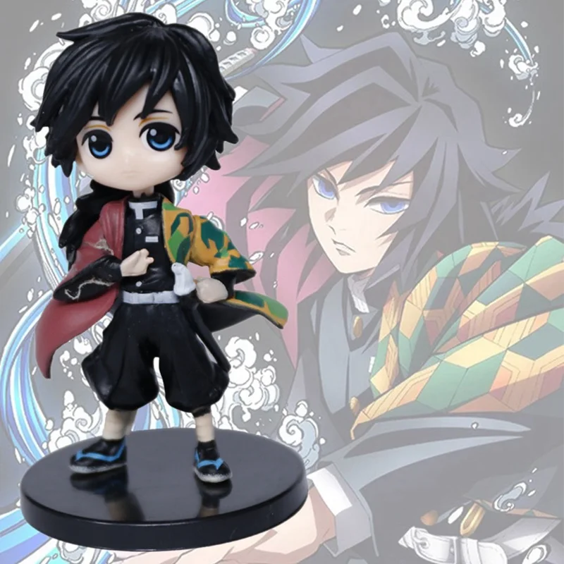 

6PCS Demon Slayer Kimetsu No Yaiba Q Posket Kamado Tanjirou Nezuko Zenitsu Giyuu Inosuke PVC Figure Model Collection Doll Toys