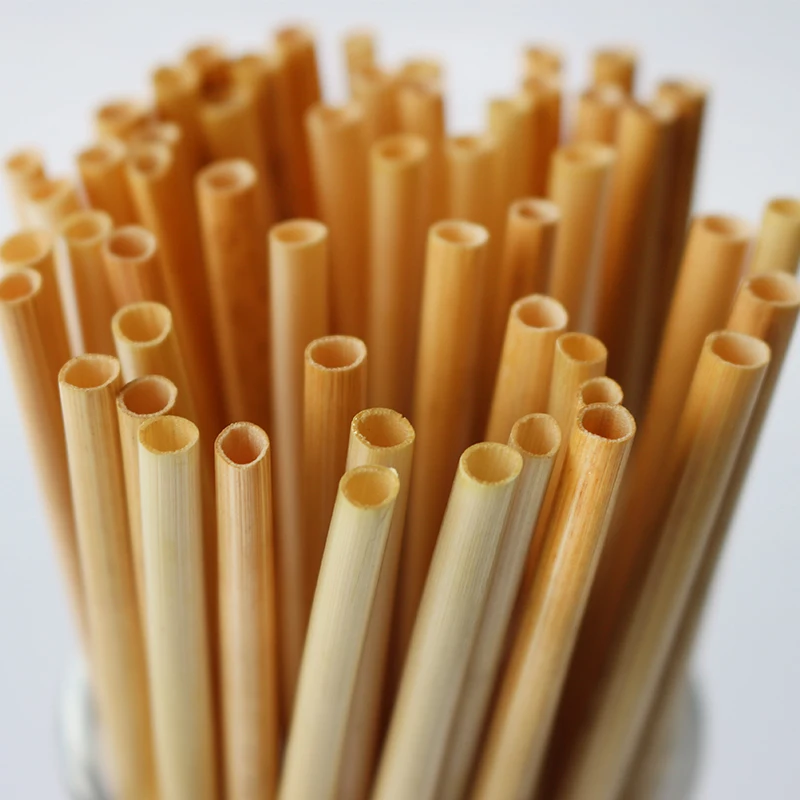 

100pcs/pack Eco Wheat Straw Disposable Straw Degradable Drinking Supplies