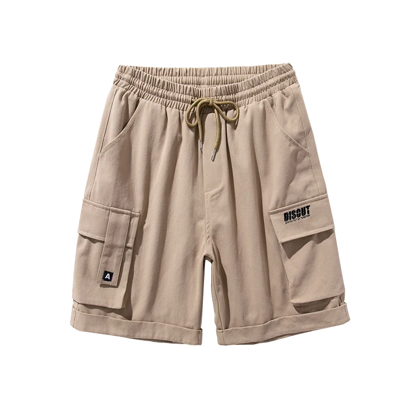 Мужские летние штаны модные прямые свободные шорты-карго в стиле хип-хоп