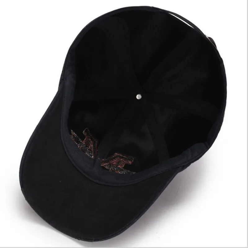 

SILOQIN New Autumn Men's Cotton Retro Leisure Baseball Caps Fashion Letter Embroidery Adjustable Size Sunshade Hat Snapback Cap