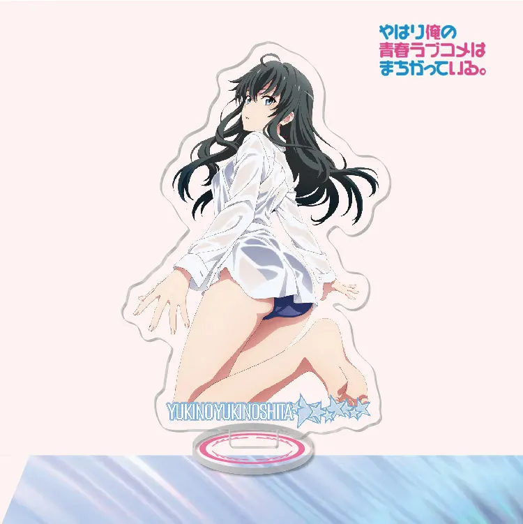 

New Hot Anime Tale Of My Youth Stand Card Computer Desktop Decoration Givegift Christmas Friend Stand Card Model