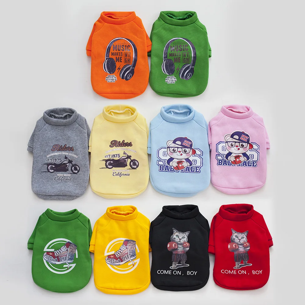 

S-2XL Autumn Winter Classic Warm Dog Clothes Puppy Outfit Pet Cat Coat Fashion Cool Clothing For Small Dogs Chihuahua
