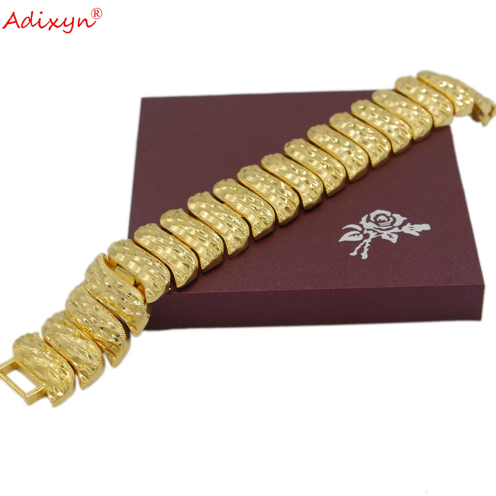 Adixyn 2021 модные Парные браслеты мужские украшения золотого цвета цепочка браслет