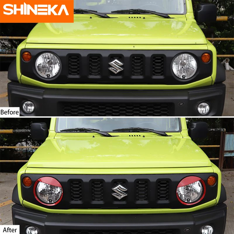 Внешняя наклейка SHINEKA для Suzuki Jimny декоративная на переднюю фару автомобиля